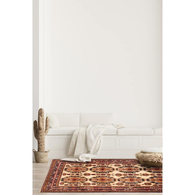 Teimani Cream Rug 4'0" x 5'11" - 4'0 x 5'11