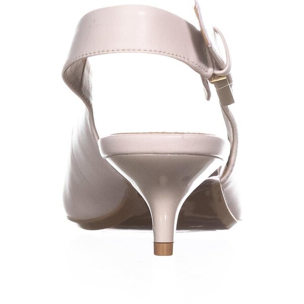white calvin klein pumps