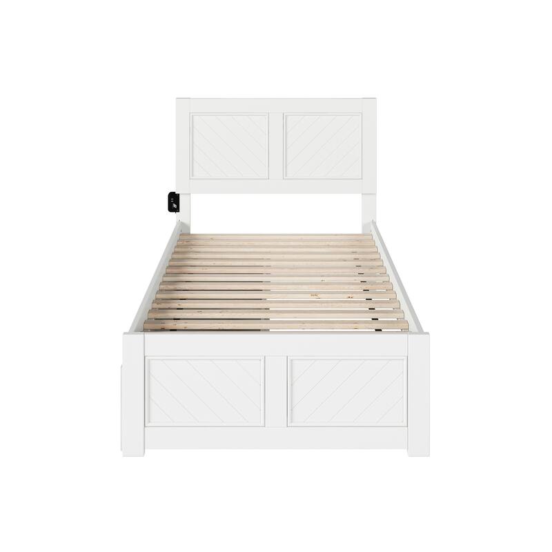 Canyon Platform Bed with Matching Footboard & Storage Drawers