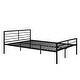 preview thumbnail 18 of 22, Twin Over Full Metal Bunk Bed with Desk and Ladder