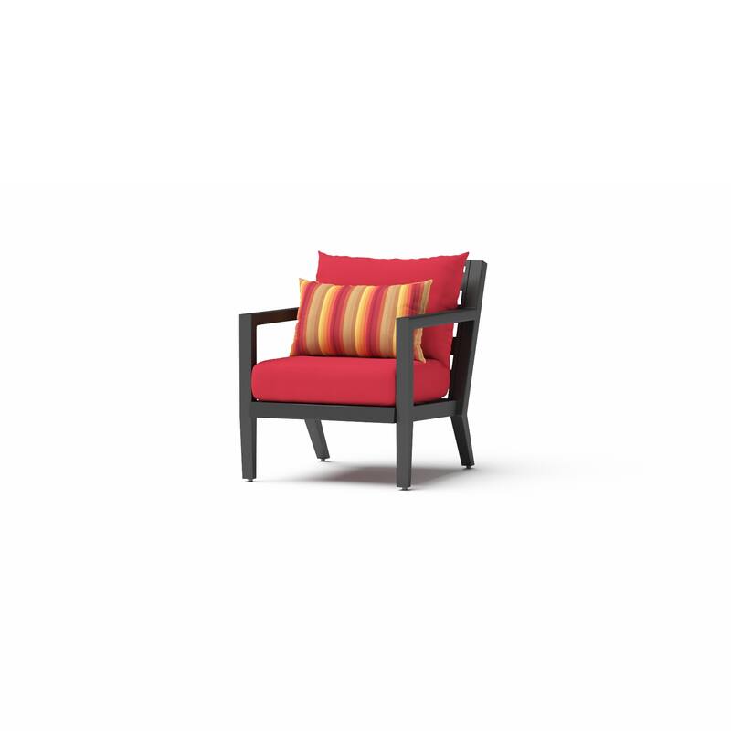Thelix 5 Piece Sunbrella Outdoor Patio Seating Set