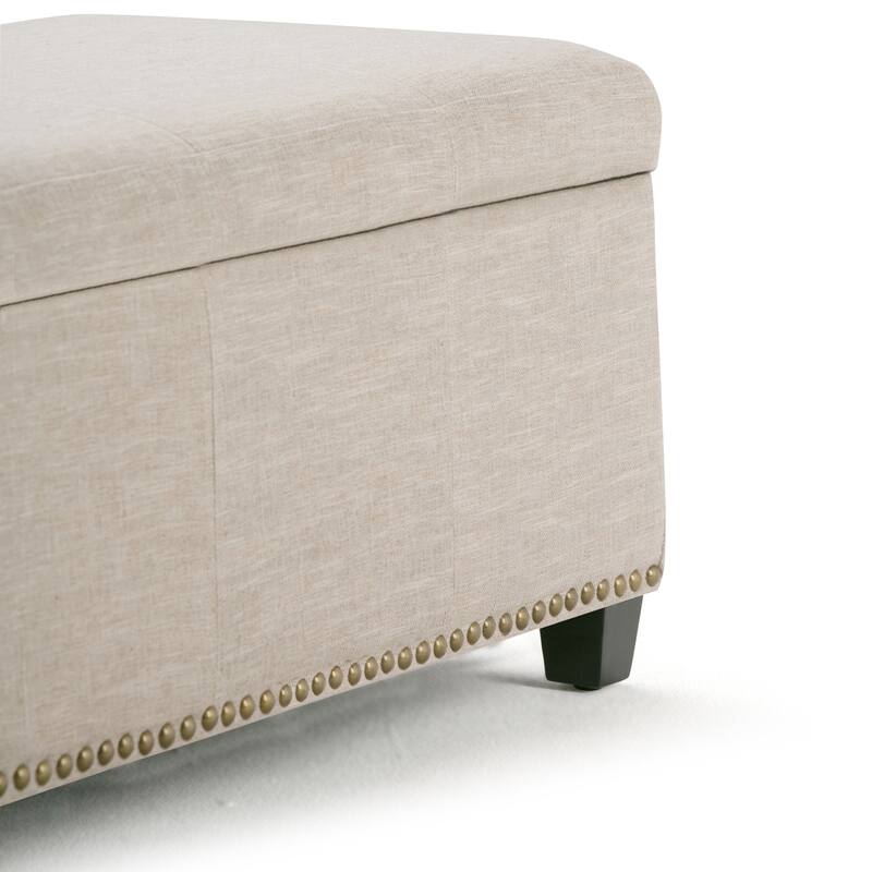 WYNDENHALL Stanford Upholstered Storage Ottoman