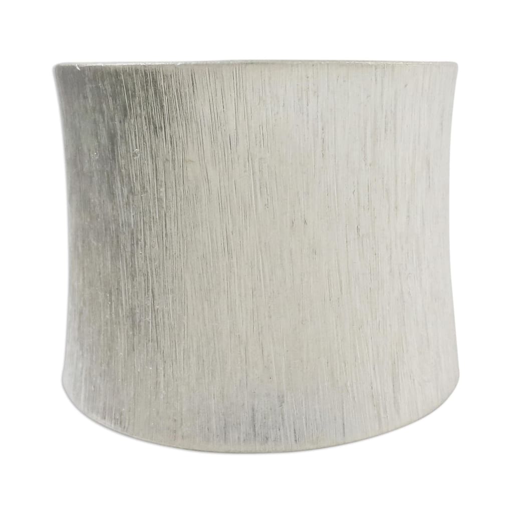 Be Bold Gorgeous Incised Vertical Lines Array the Surface 925 Sterling Silver Adjustable Modern Womens Wide Band Ring