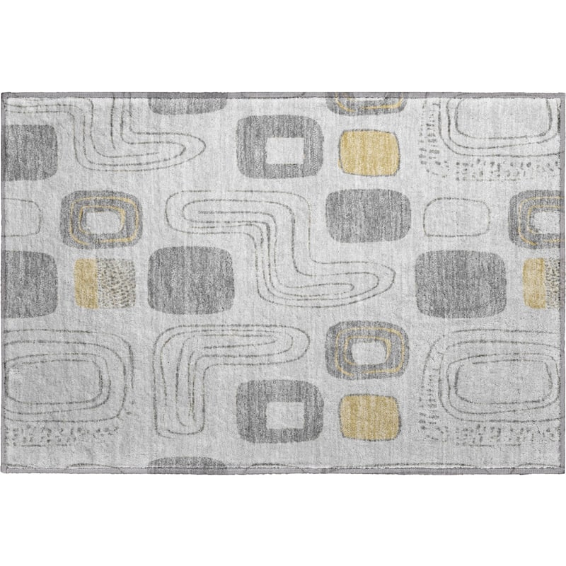 Premium Washable Super Soft Contemporary Elements Mayfield Rug