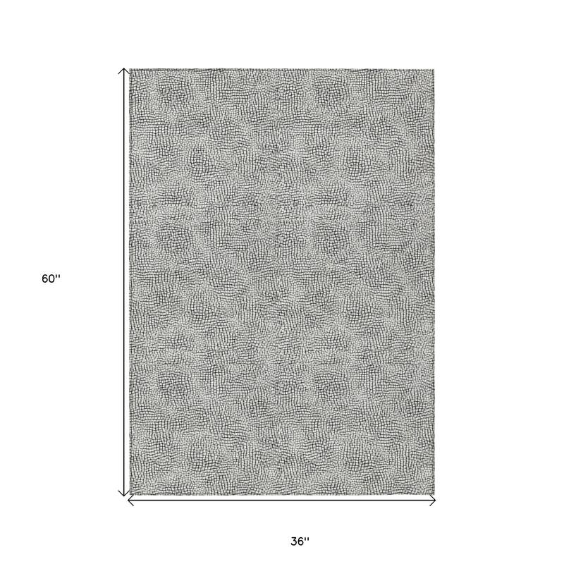HomeRoots Geometric Transitional Rectangle Outdoor Rug