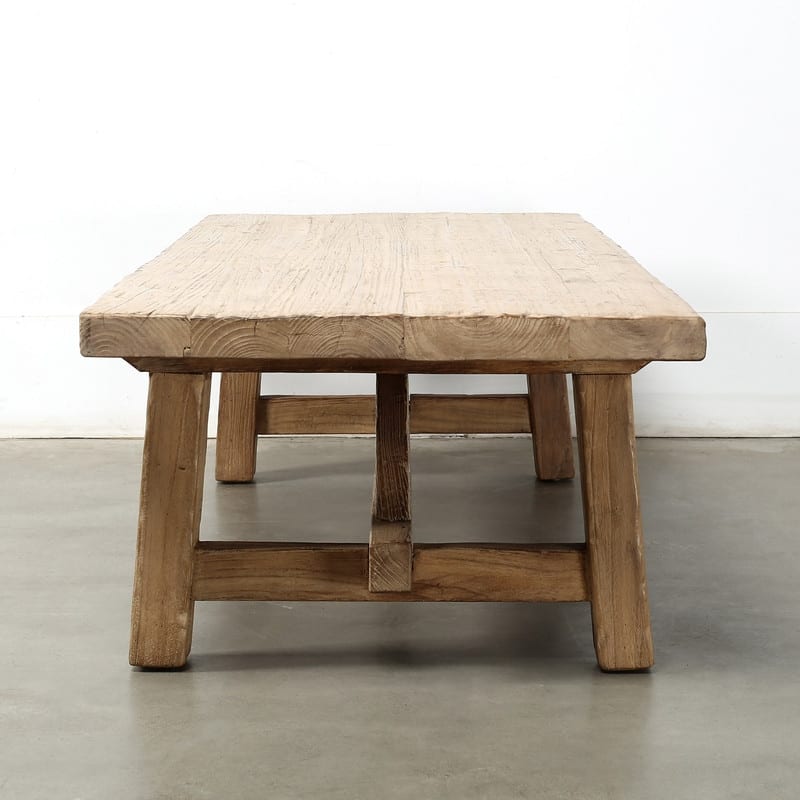 Approx. 70 Inches Long Rustic Farmhouse Coffee Table Weathered Natural - 54 x 84