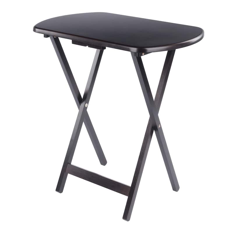 Corbett 4 Snack Tables with Stand Coffee Finish