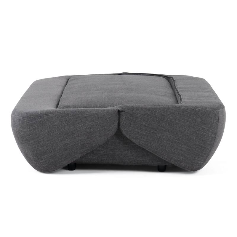 Divani Casa Lerner Modern Dark Grey Fabric Sofa Bed