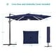 preview thumbnail 26 of 40, BONOSUKI 11.5x9FT LED Cantilever Patio Umbrella with 360 Rotation