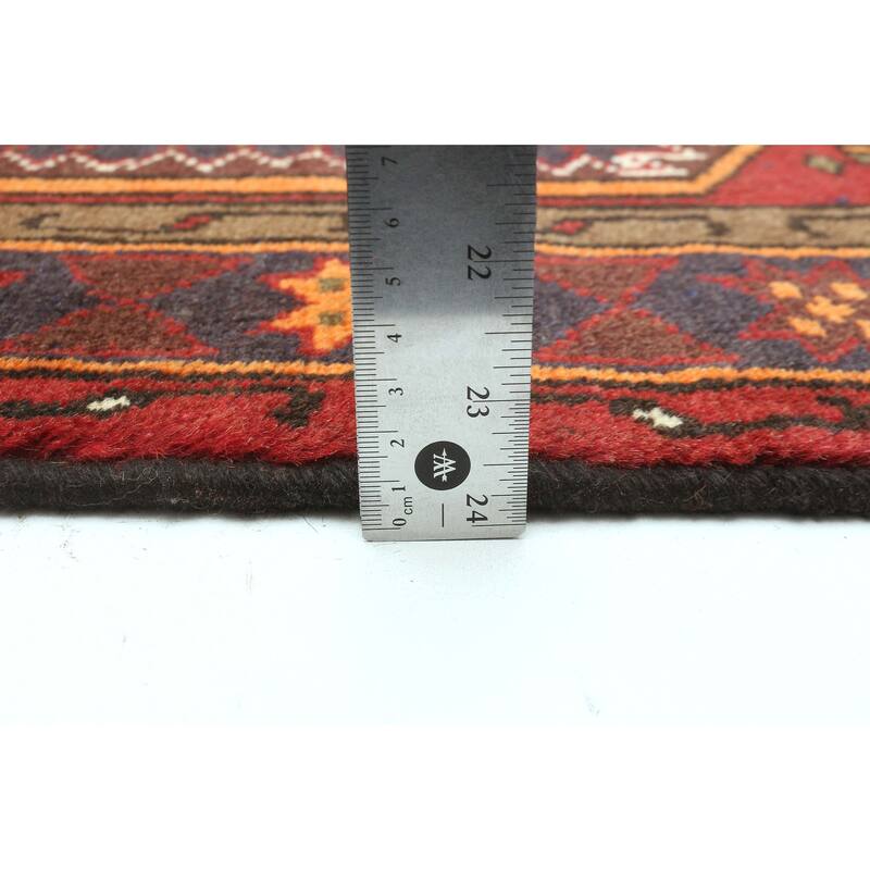 ECARPETGALLERY Hand-knotted Andelz Dark Navy, Red Wool Rug - 3'4 x 4'9