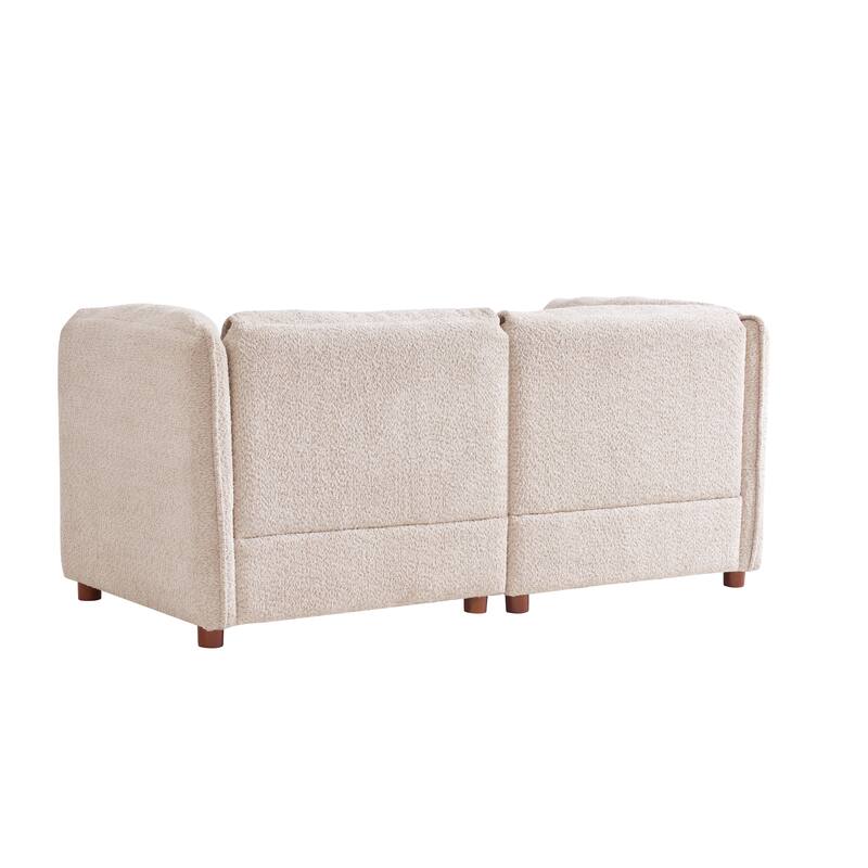 Christopher Knight Home - Modern Upholstered Sofa with Rubber Wood Frame