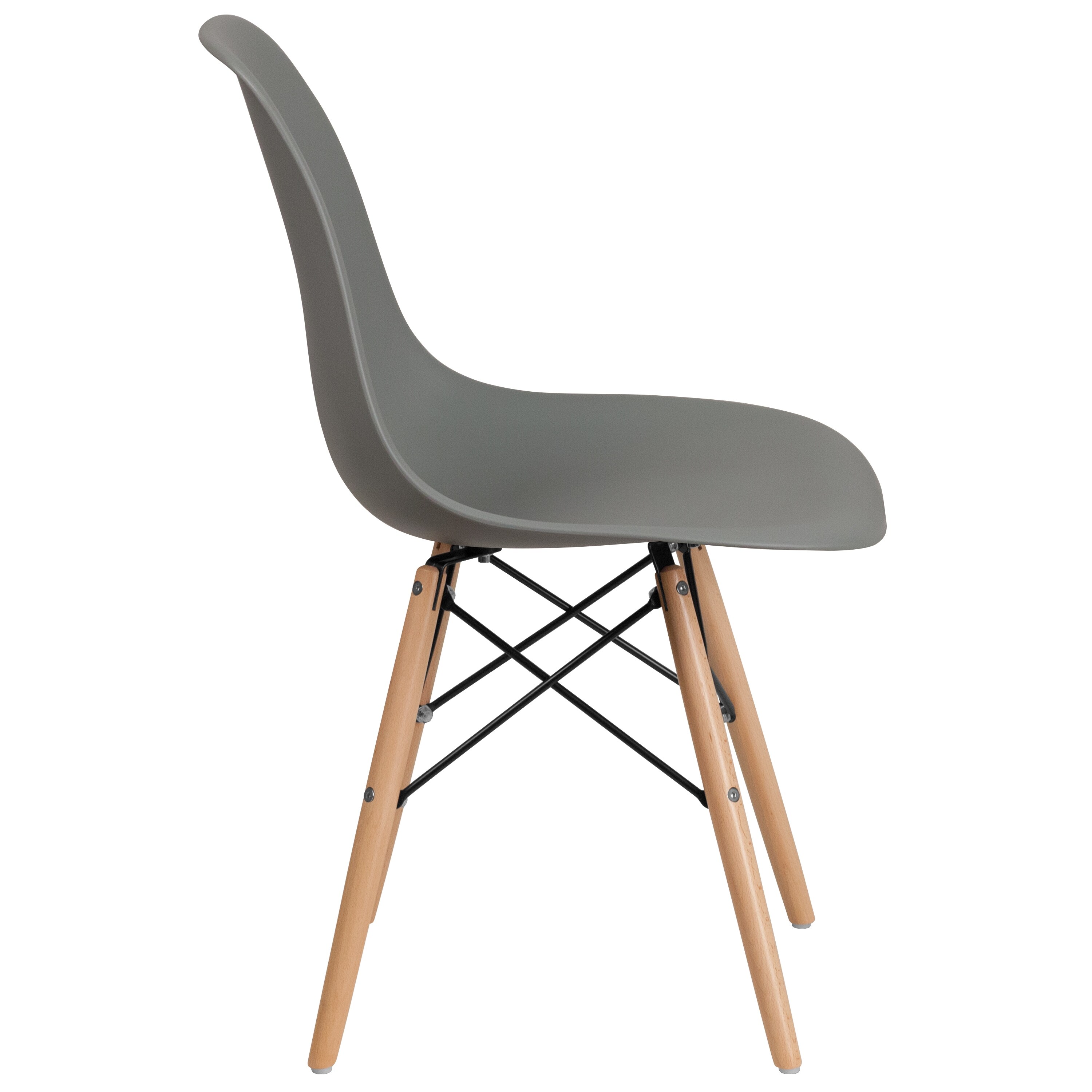 Shop Plastic Chair With Wooden Legs Hospitality Seating Side Chair Overstock 18063040