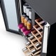 preview thumbnail 10 of 9, NewAir 24” Built-in Dual Zone 18 Bottle and 58 Can French Door Wine and Beverage Fridge