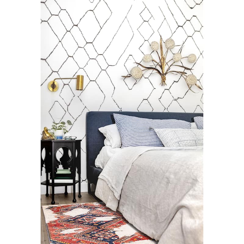 ECARPETGALLERY Hand-knotted Antalya Vintage Red Wool Rug - 3'10 x 5'11