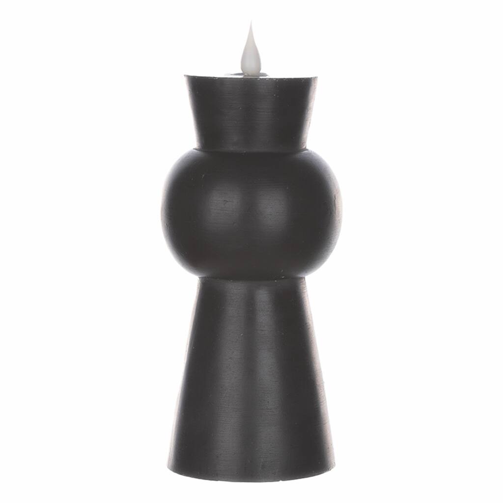 Simplux Designer LED Candle with remote (Set of 2) - Black