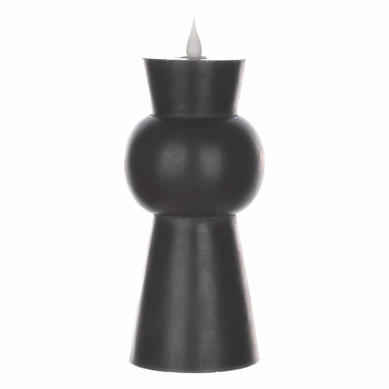 Simplux Designer LED Candle with remote (Set of 2) - Black