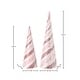 preview thumbnail 4 of 2, 14-18" Glitter Iced Striped Cone Tree Set of 2