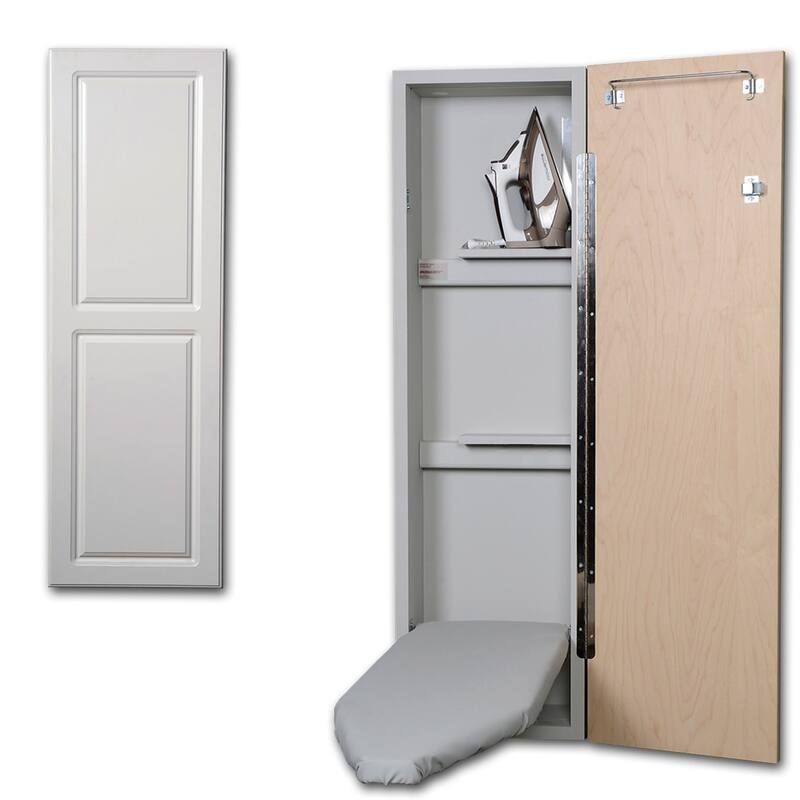 Iron-A-Way Ironing Center - 42" Built In Ironing Board With Storage -