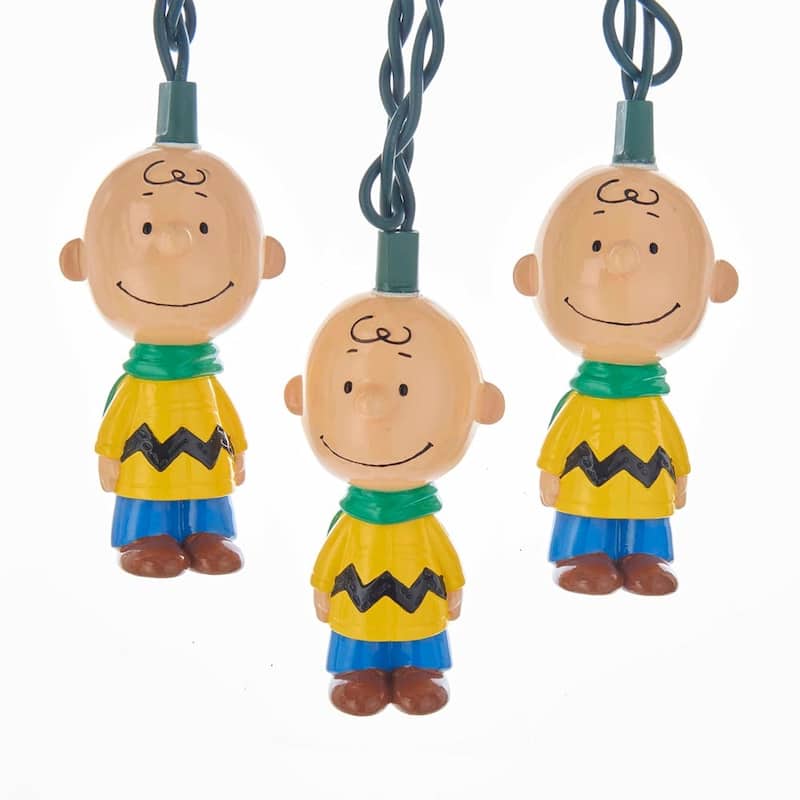 Kurt Adler UL 10 Lights Charlie Brown Light Set - 11.5'