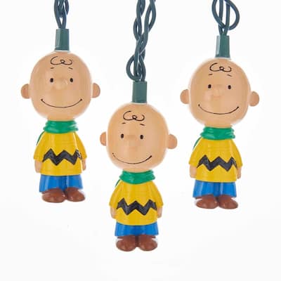 Kurt Adler UL 10 Lights Charlie Brown Light Set - 11.5'