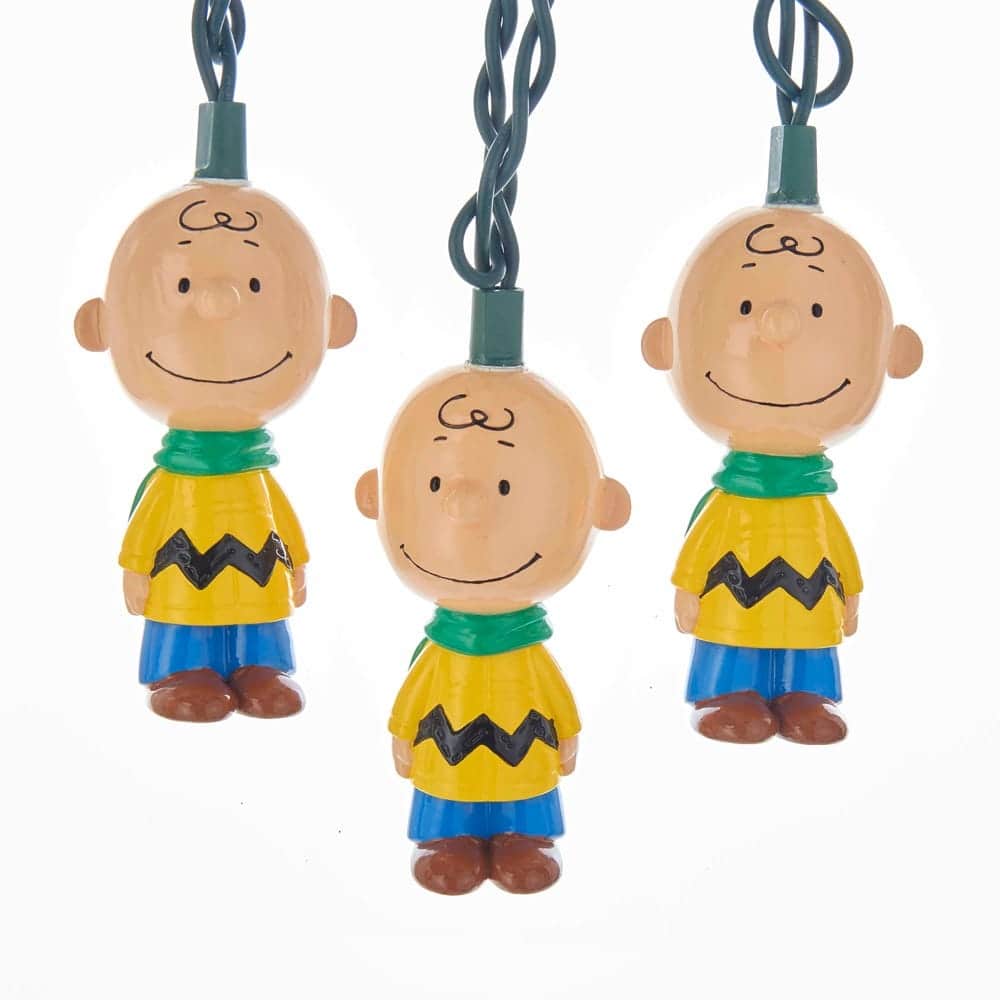 Kurt Adler UL 10 Lights Charlie Brown Light Set - 11.5'