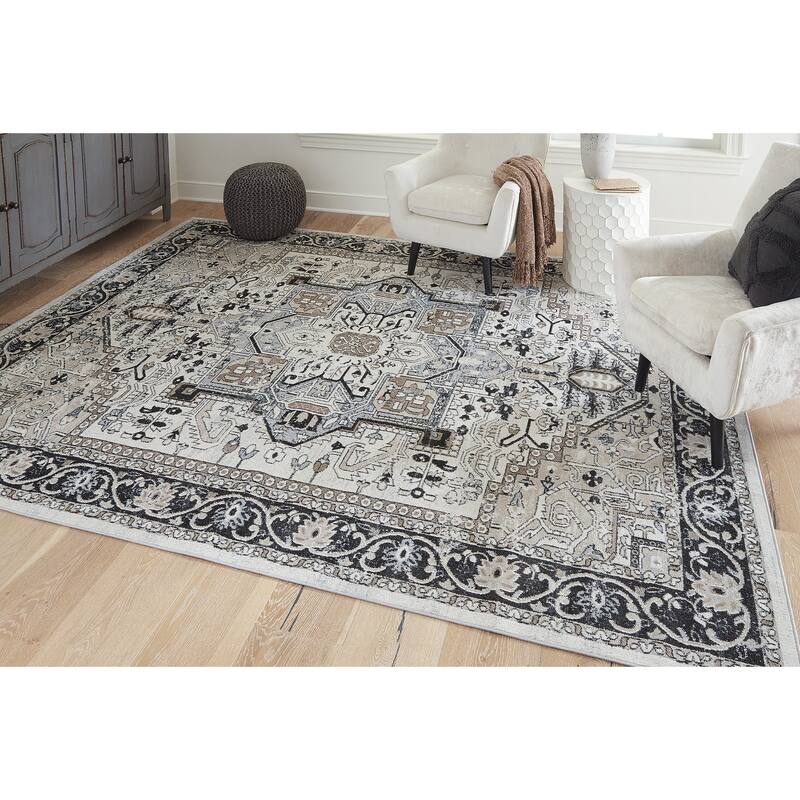 Signature Design by Ashley Gregmoore Cream/Brown Rug