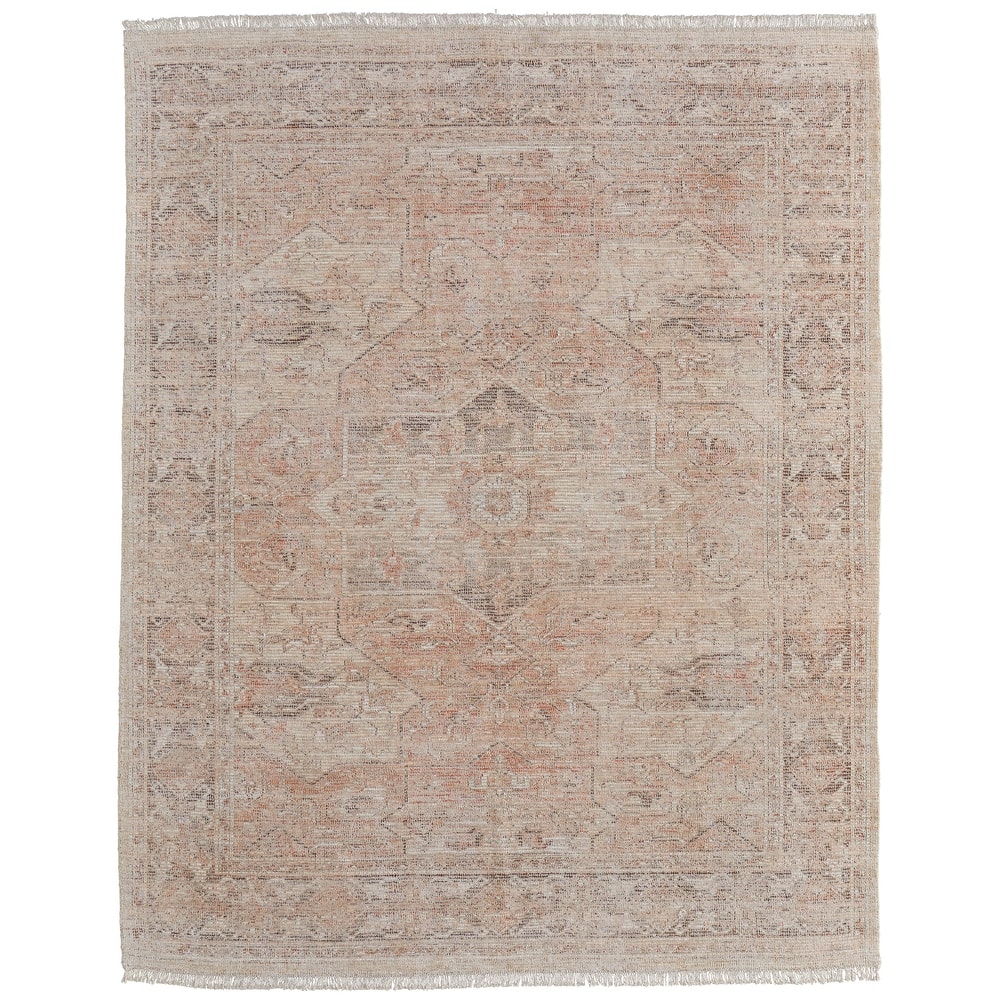 Grand Bazaar Ramey Hand Woven Medallion Transitional Area Rug