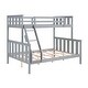 preview thumbnail 7 of 9, Full over Full Wooden Bunk Bed,High Guardrail,Ladder,No Box Spring