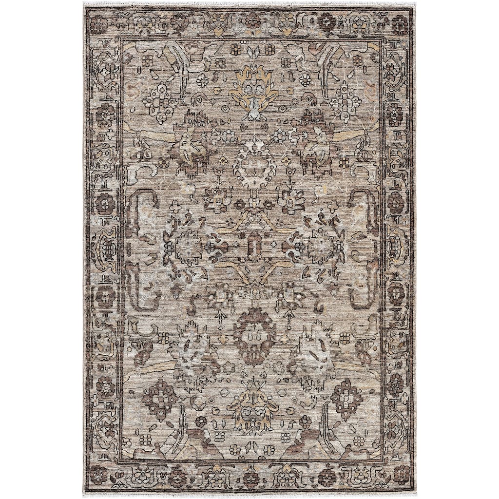 Serapi One-of-a-Kind Hand-Knotted Area Rug - Brown - 4' 0" x 5' 11"