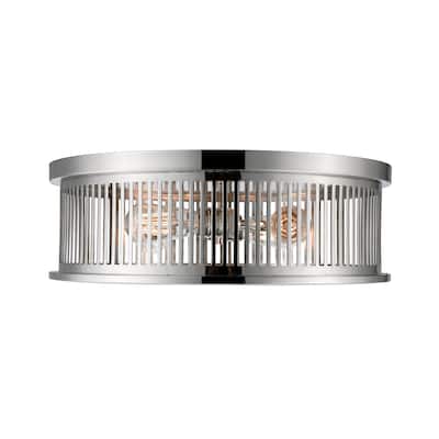 Z-Lite Camellia 4 Light 20" Wide Flush Mount Drum Ceiling Fixture