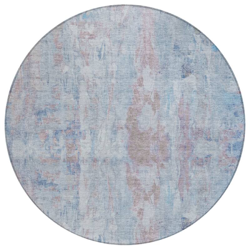 Machine Washable Indoor/ Outdoor Muted Ombre Chantille Rug