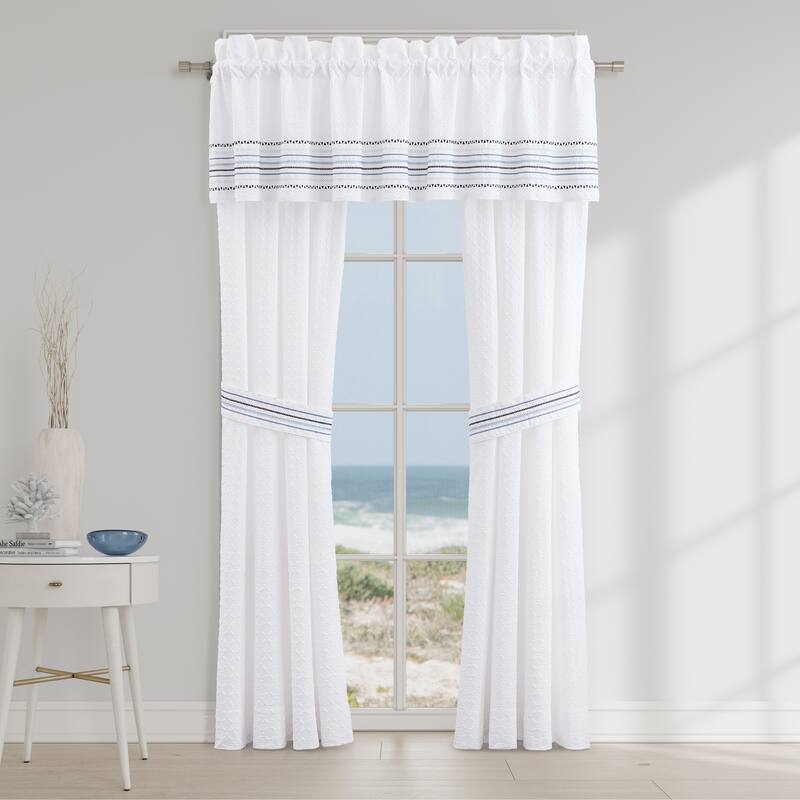 J. Queen New York Bayside Window Panel Pair - 84 Inches - White