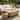 Christopher Knight Home - Victoria Outdoor Sculptural Coffee Table Magnesium Oxide with Travertine Stone Effect and No Assembly