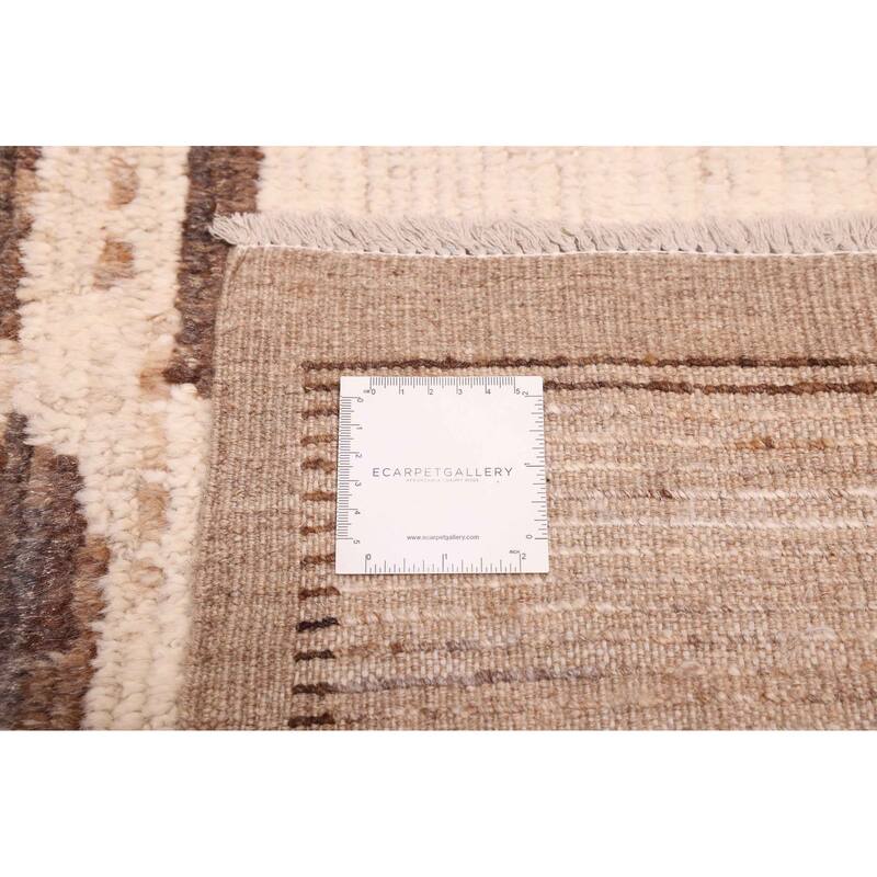ECARPETGALLERY Hand-knotted Pak Finest Marrakesh Ivory Wool Rug - 8'9 x 11'4