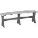 preview thumbnail 24 of 26, Poly Lumber Table Bench 52" - Dove Gray & Slate