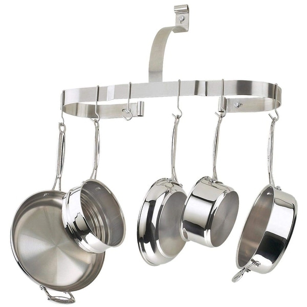 Cuisinart CROW-25B Oval Wall-Mount Cookware Rack, Brushed Stainless. Opens flyout.