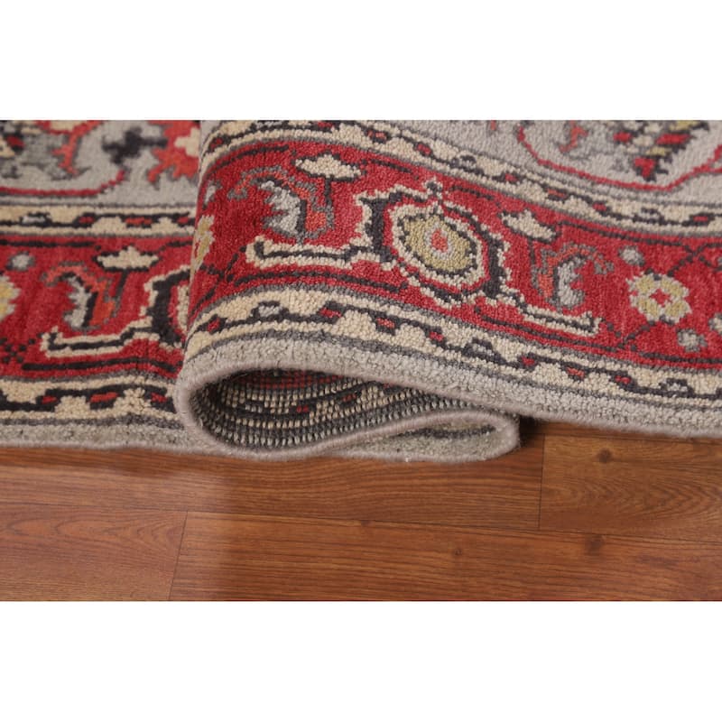 Heriz Serapi Oriental Foyer Rug Handmade Bedroom Wool Carpet - 4'1"x 5'11"