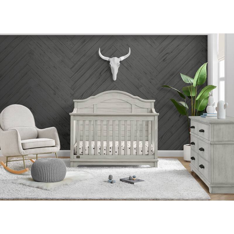 Asher 6-in-1 Convertible Crib with Toddler Rail