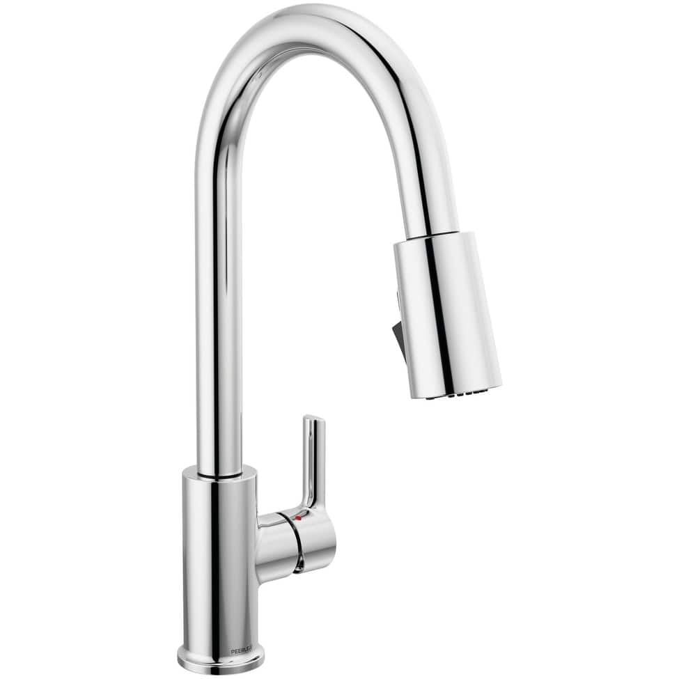 Peerless P7912LF Flute 1.5 GPM Deck Mounted Pull Down Kitchen Faucet