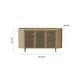 preview thumbnail 9 of 7, Spruce & Spring Rattan Adjustable Shelves Sideboard with Solid Wood Legs