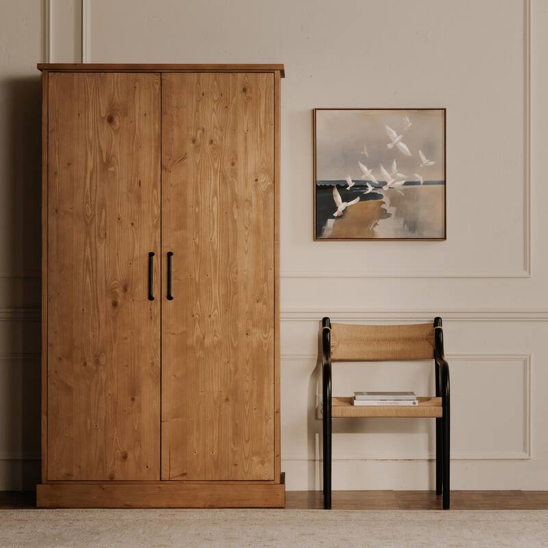 NADAAL STUDIOS Theren Dining Chair, Woven Paper Rope, Curved Arms, Solid Rubber Wood Frame, Black