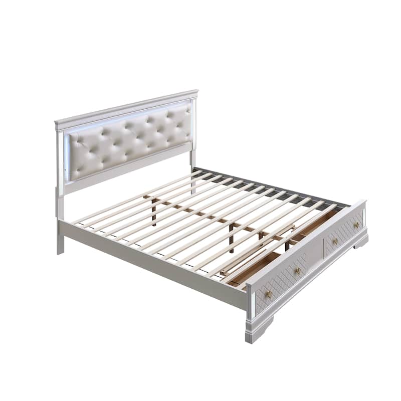 Glory Furniture Naples G6735B-KSB King Bed Pearl