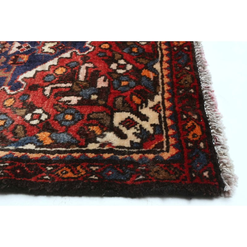 ECARPETGALLERY Hand-knotted Andelz Dark Navy Wool Rug - 3'4 x 8'5
