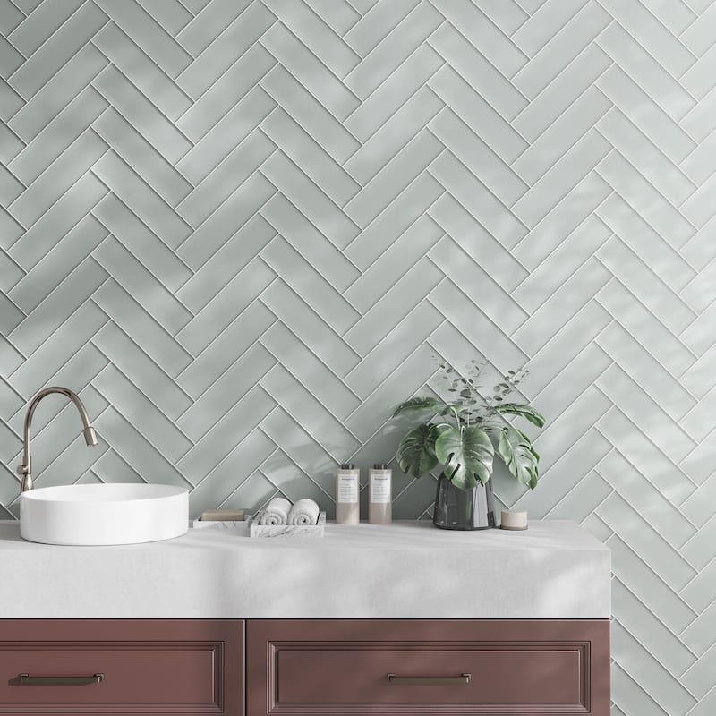 Apollo tile 3" x 12" Colorway Matte Gray Glass Tile (5 sq ft/case) - 20 Pack