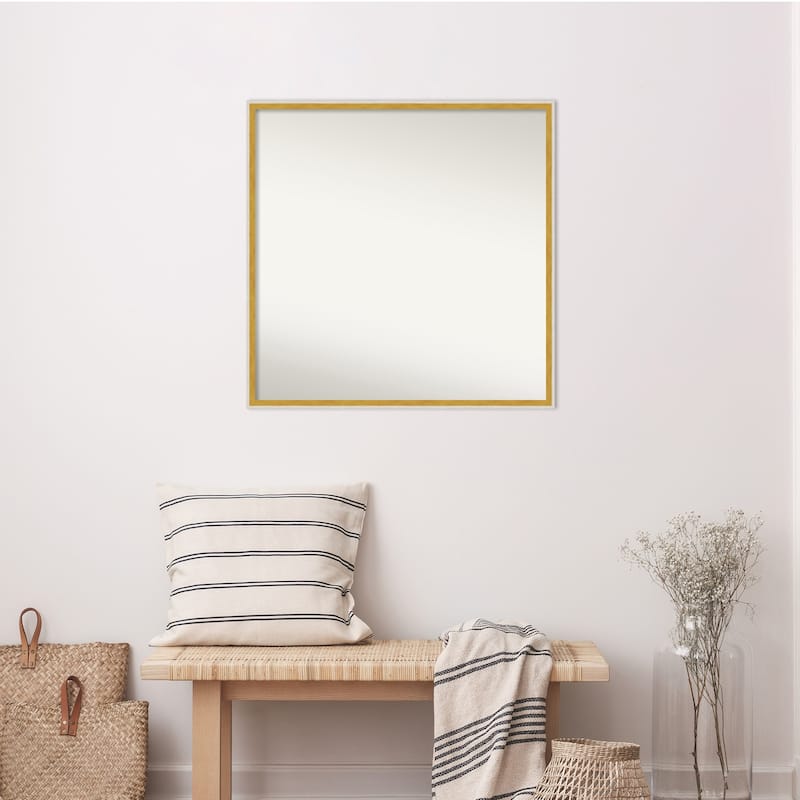 Paige Non-Beveled Wood Framed Wall Mirror