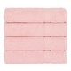 preview thumbnail 7 of 12, Authentic Hotel Spa Turkish Cotton Hand Towels (Set of 4) Pink