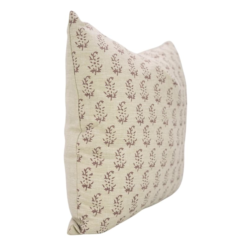 Fabdivine Handmade Floral or Weave Yellow Pillow Cover in Soft Linen for Block Print Room Boho Spring Home Décor, Lehar
