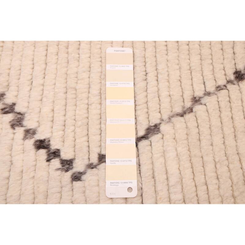 ECARPETGALLERY Hand-knotted Looma Cream Wool Rug - 8'0 x 9'11