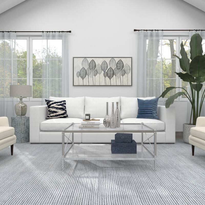 CosmoLiving by Cosmopolitan Sleek Ceramic Glam Vase with Varying Patterns (Set of 3) - Silver, Gold, Dark Blue, White