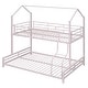 preview thumbnail 7 of 43, Metal House Bunk Bed, Twin over Full